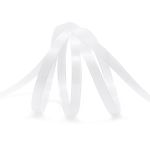 Лента атласная 1-сторонняя 6.0 мм / 22.86±1 метров, 002 белый, Globus