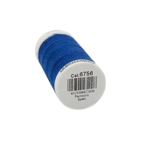 Нитки для джинсовых тканей Gutermann Denim 50, 100м, 6756 синий, 5 катушек