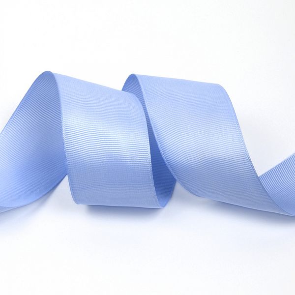 Лента репсовая (в рубчик) 38.0 мм / 22.8±1 метра, S351 голубой, Magic4Hobby