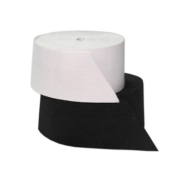 Резинка тканая 80.0 мм / 25 метров, белый, Gamma ЛЭ-80бп-25