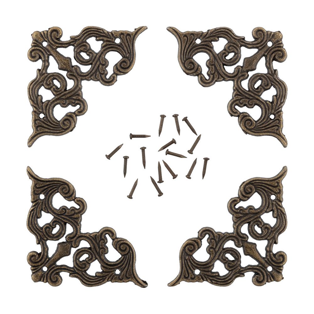 Накладка для шкатулок 4.5х4.5 см, 1 шт, 01 бронза, Промысел WF-007