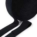 Резинка для подтяжек (помочная) 37.0 мм / 20 метров, черный, Gamma 0с756