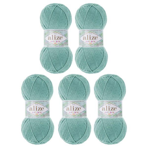 Пряжа Alize (Ализе) Happy Baby New / уп.5 мот. по 100 г, 320м, 463 мята