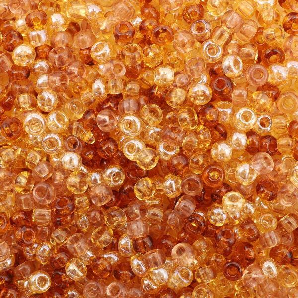 Набор бисера Preciosa 10/0 (2.3 мм), 20 г, 4 цвета, ассорти №16, янтарный
