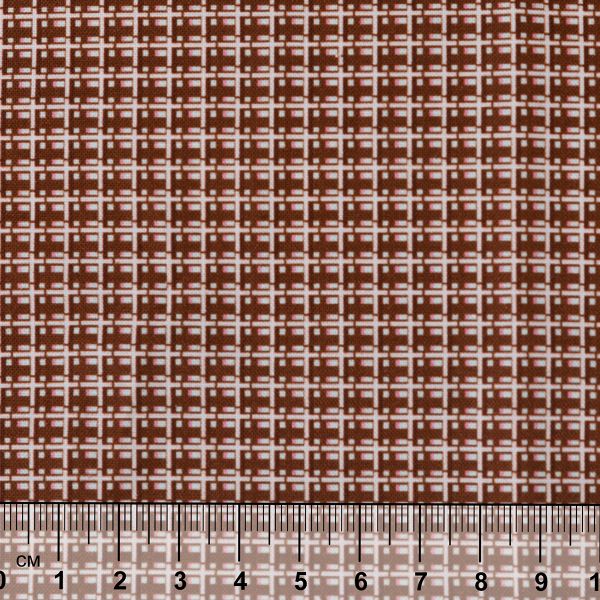 Ткань для пэчворка PEPPY БАБУШКИН СУНДУЧОК ФАСОВКА 100х112 см, 140±5 100% хлопок, БС-09 клетка коричневый, Peppy БАБУШКИН СУНДУЧОК