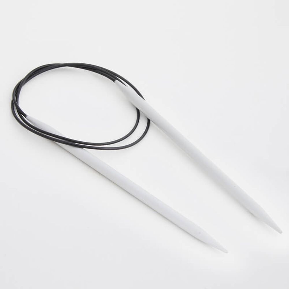 Спицы круговые Knit Pro Basix Aluminum 6 мм / 60 см, алюминий, серебристый, 45329
