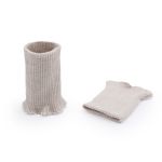 Манжеты трикотажные 6.5х9.5 см, 1 пара, тонкие, 848 жемчуг