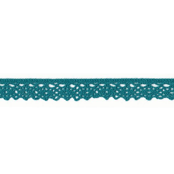 Кружево вязаное (тесьма) 14 мм / 22.8 м, 092 т-зеленый, Gamma HVK-06