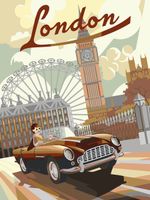 Картина по номерам Фрея PKZ/PM-065, Поездка по Лондону, (на картоне) 40х30 см