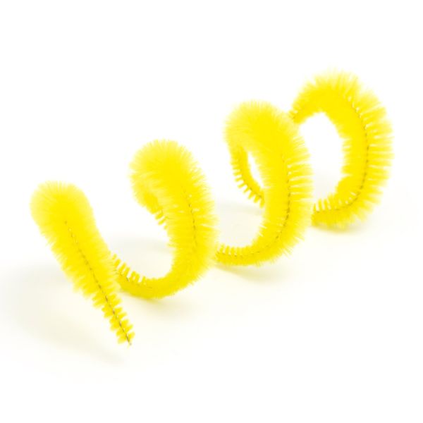 Проволока синельная объемная Цветок 12 мм / 300мм, 15 шт, Astra&Craft (B-047 желтый)