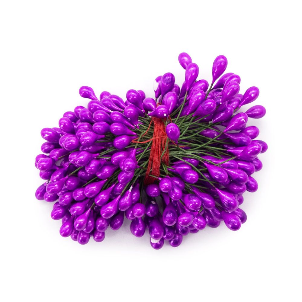 Тычинки для искусственных цветов 0,5х6см (вес 50гр ±3 гр) (6 цикламен)