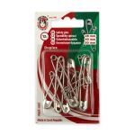 Булавки английские ассорти 12 шт, никель, KOH-I-NOOR 55 (5110 №1-2-3)