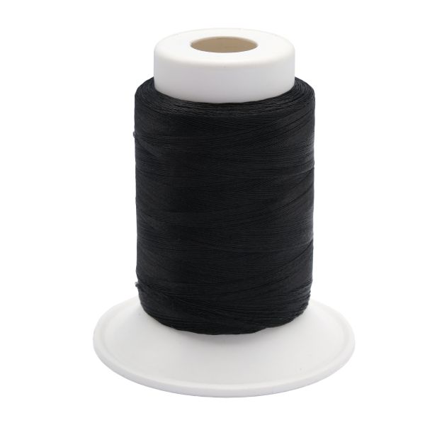 Нитки филаментные 50D/3, 1000 м, 100% п/э, Астра, 9020 черный