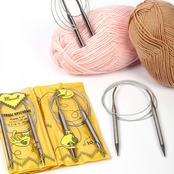 Набор круговых спиц Maxwell Gold 4 шт длина 120см 7-8-9-10мм