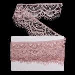 Кружево эластичное (стрейч) 60 мм / 3 метра, C344 пудровый