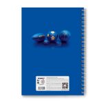 Тетрадь ученическая общая, выборочный УФ лак, A4 96 л. на гребне 65 г/м², белизна 100 %, 4 шт, клетка, 01259 Всем спорт, Светоч Т132