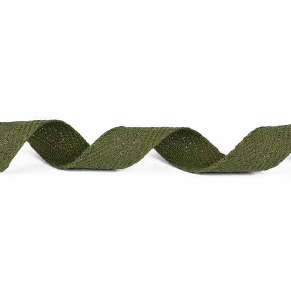 Тесьма (лента) киперная (100% х/б) 20 мм / 25 метров, хаки, Gamma С3866Г17
