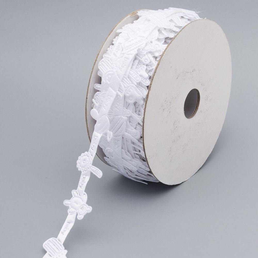 Лента декоративная 25.0 мм / 18.29±1 метров, белый, 337