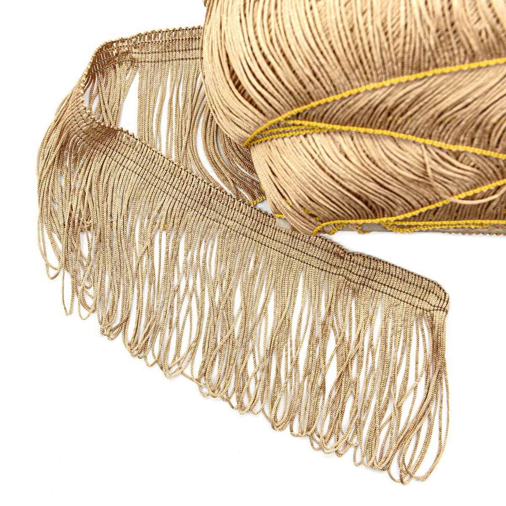 Бахрома отделочная 90.0 мм / 25 метров, 107 т.бежевый