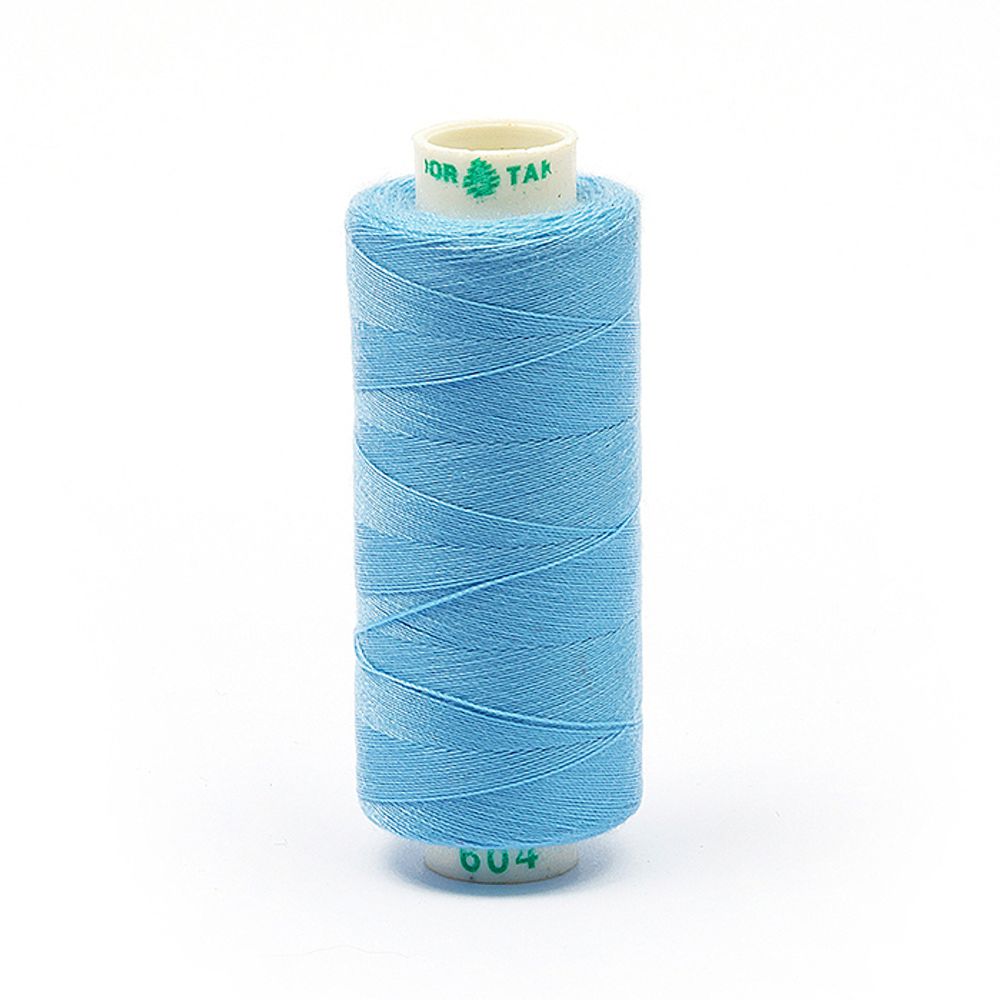Нитки швейные бытовые Dor Tak 40/2, 366 м / 10 кат., 604 голубой