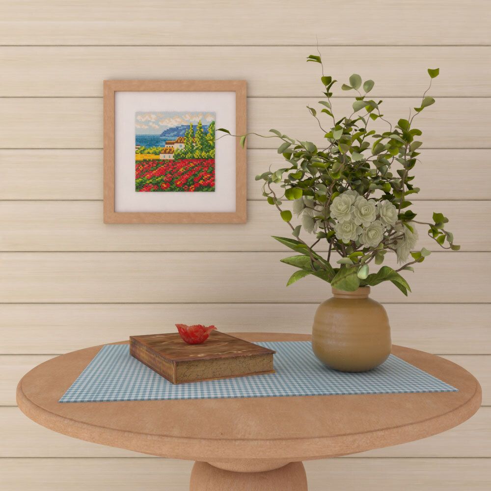 Алмазная (кристальная) мозаика Фрея, Жаркий полдень, 14х14 см