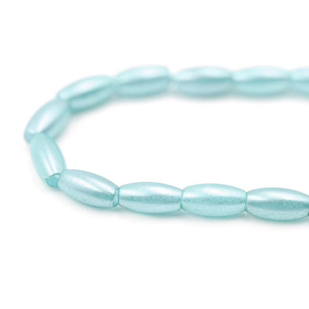 Бусины пластик (жемчуг) 3х6 мм, 15 г, Astra&Craft, J517 голубой