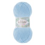 Пряжа Alize (Ализе) Happy Baby New / уп.5 мот. по 100 г, 320м, 183 голубой