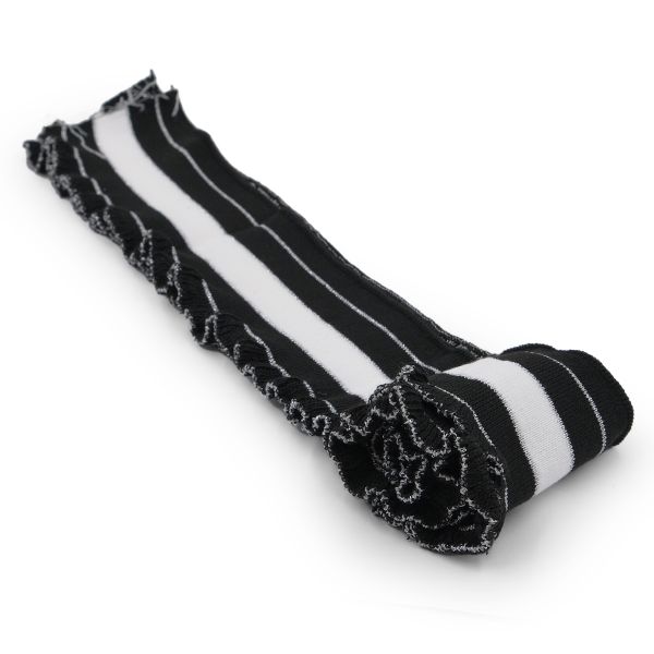 Подвяз (довяз) трикотажный с рюшами и люрексом, 6см, 1 метр