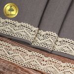 Кружево вязаное (тесьма) 45 мм / 10 метров, 5235 цв.35 кремовый, 10 м, Kruzhevo