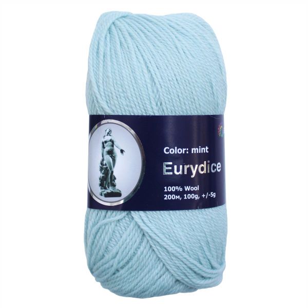 Пряжа Astra Premium (Астра Премиум) Эвридика / уп.3 мот. по 100 г, 200 м, 07 мятный