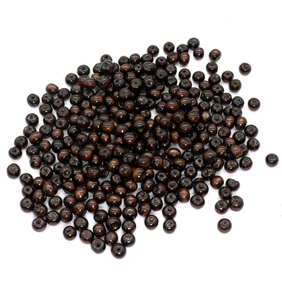 Бусины дерево ⌀8 мм, 50 г, Astra&Craft, т.коричневый