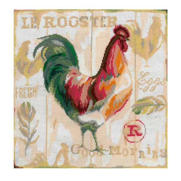 Набор для вышивания нитками Нитекс, Галльский петух 25х25 см