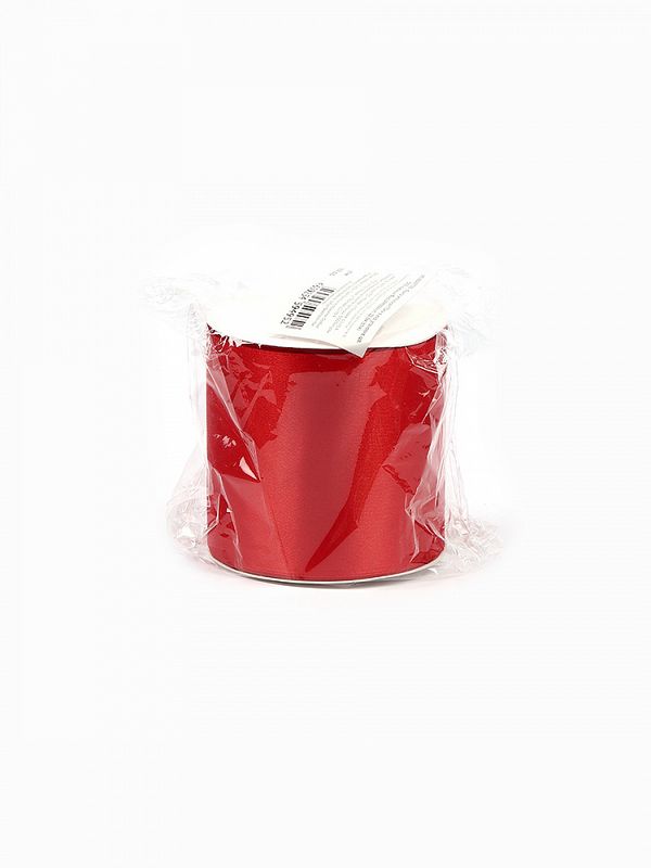 Лента атласная 1-сторонняя 75.0 мм / 22.5±1 метров, 3095 красный, Magic4Hobby