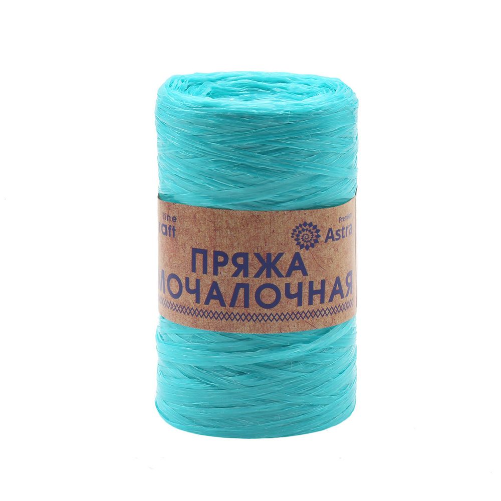 Пряжа Astra Premium (Астра Премиум) Мочалочная / уп.10 мот. по 50 г, 200 м, бирюза