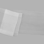 Лента атласная гофре 110.0 мм / 50±1 метров, белый, С1692, Красная лента