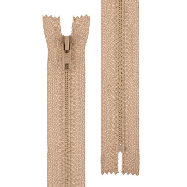 Молния трактор Т5 (5 мм) 1 зам., разъем., 75 см, 298 св.бежевый, G3051 Gamma, 10 шт