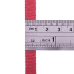 Тесьма (лента) киперная 10 мм / 50 метров, 2 г/м, 100% полиэфир, 27 красный