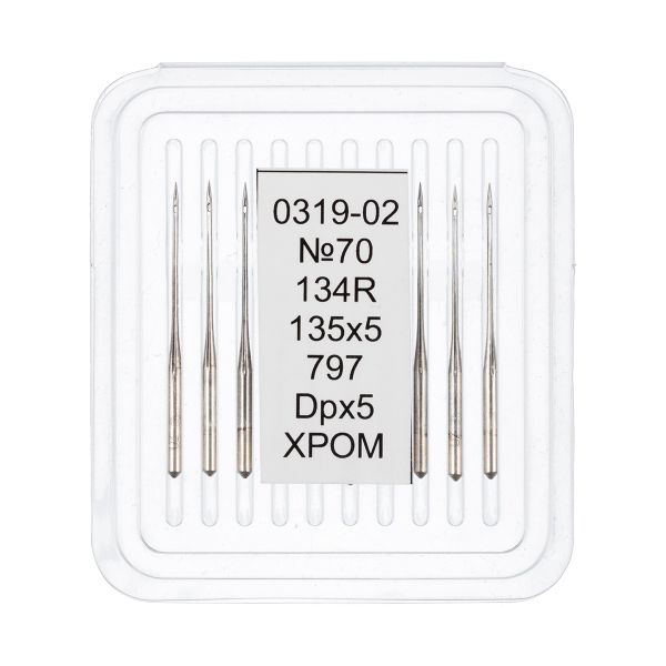 Иглы для промышленных швейных машин Арти 319-02 (№65-85), 10 шт, №70