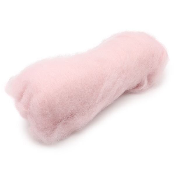 Шерсть для валяния Кардочес 100% п/тонк.шерсть, 100 гр. Камтекс (292 роз. кварц)