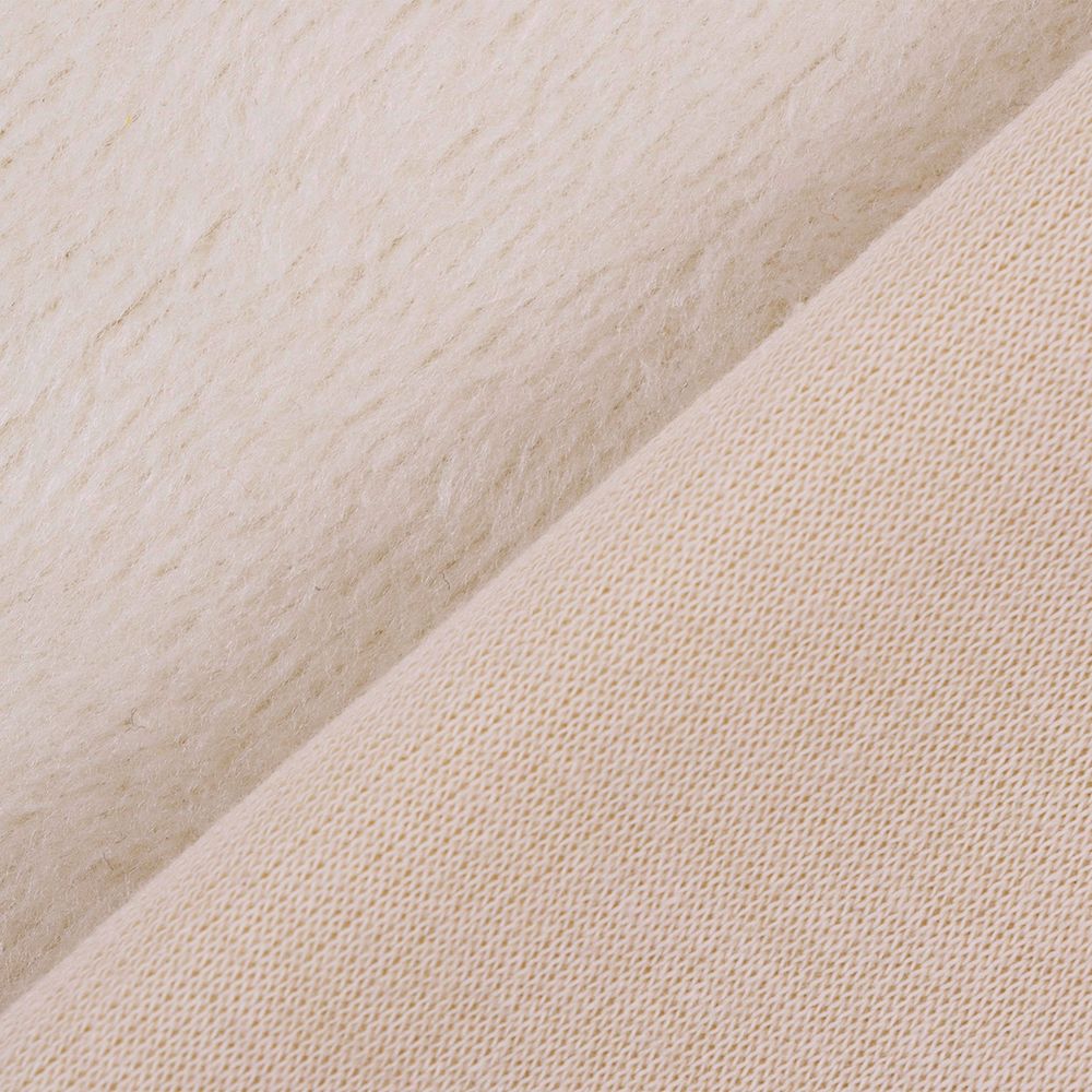 Плюш (ткань) трикотажный 390 г/м², 160 см / рул. 5 метров, 13-0907 св.бежевый, Gamma PLF