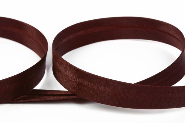 Косая бейка атласная 15 мм / 132±1 метра, 078 коричневый, Gamma GK-15P