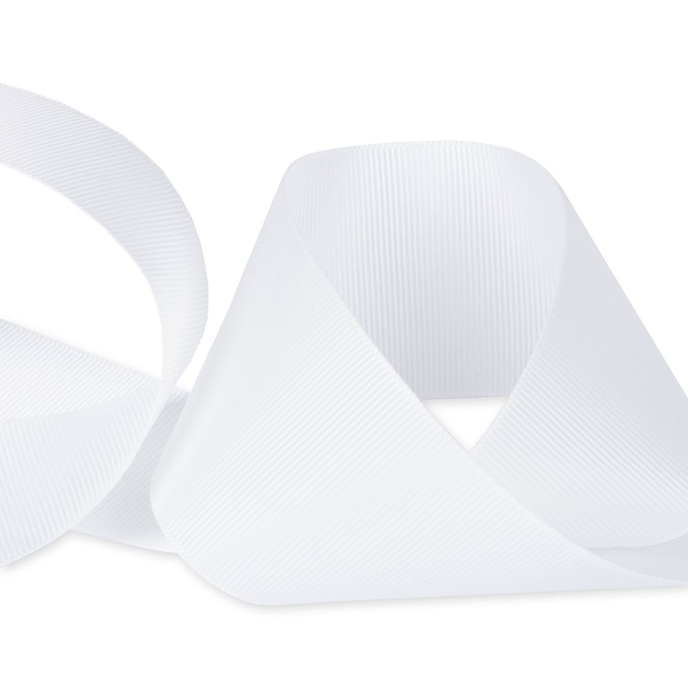 Лента репсовая (в рубчик) 50.0 мм / 25±1 метров, 002 гр.белый, Gamma GR-50