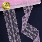 Кружево отделочное в стиле "трикотаж" 40 мм, диз. 275, цв.09 св.розовый, уп. 27,4 м