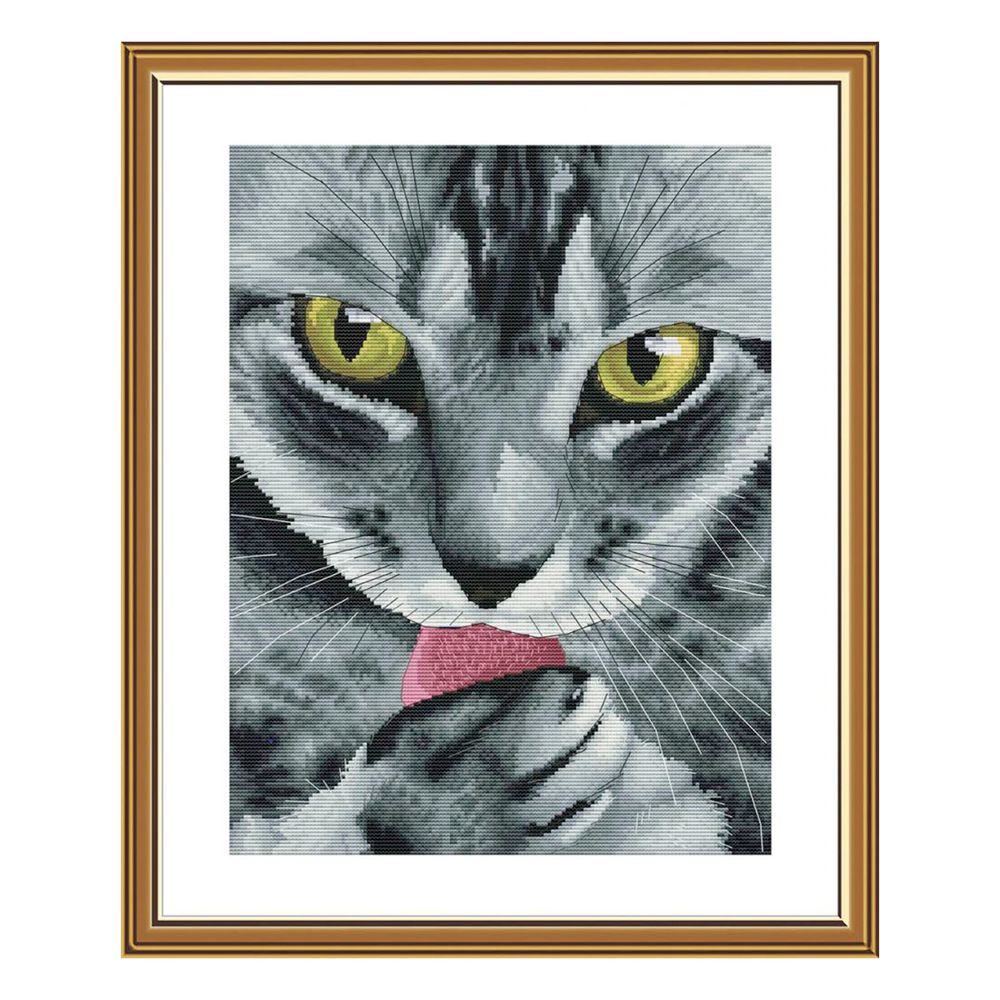 Набор для вышивания нитками Нова Слобода, Мистер Кот 27х36см