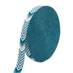 Стропа (ременная лента) 38 мм / 45.72 метра, [38.82 г/пог.м], с принтом 2-сторонняя, D142 джинсовый/белый, 3Al354