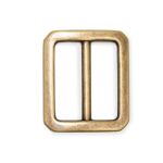 Пряжка регулировочная металл 18 мм, латунь ГР, 6909, 10 шт, BIG