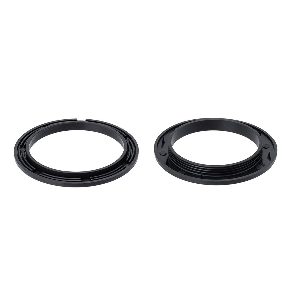 Люверс шторный ⌀ 50мм с многоур. замком пластик, 70 черный-матовый, 10 шт