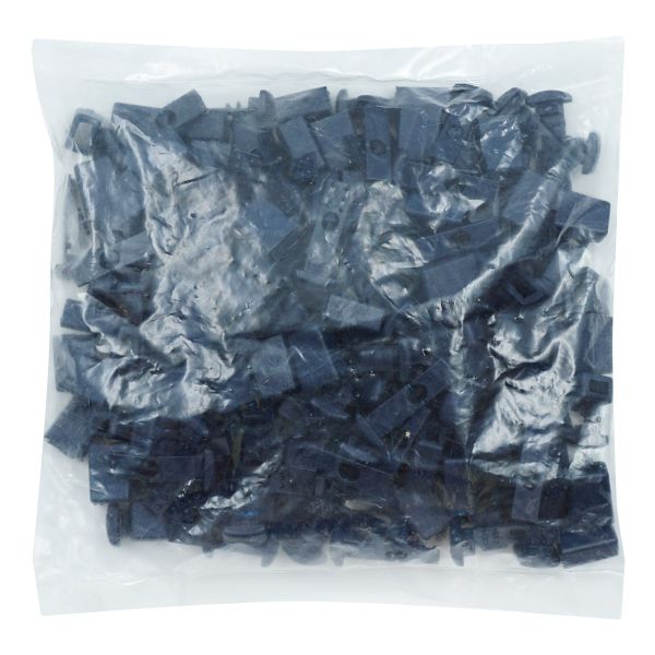 Наконечник для шнура пластик 17х11 мм, ПП, т.синий, 100 шт