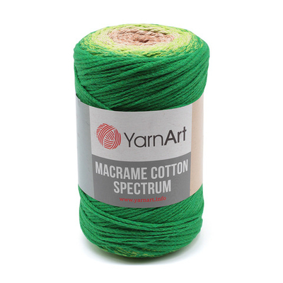 Пряжа YarnArt (ЯрнАрт) Macrame Cotton Spectrum / уп.4 мот. по 250 г, 225м, 1322