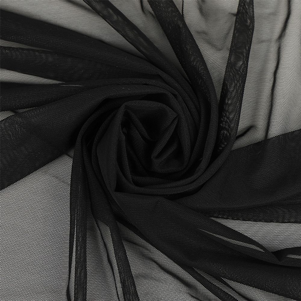 Сетка бельевая эластичная 51 г/м², шир.150 см / 3 метра, черный /03128209.170.3/